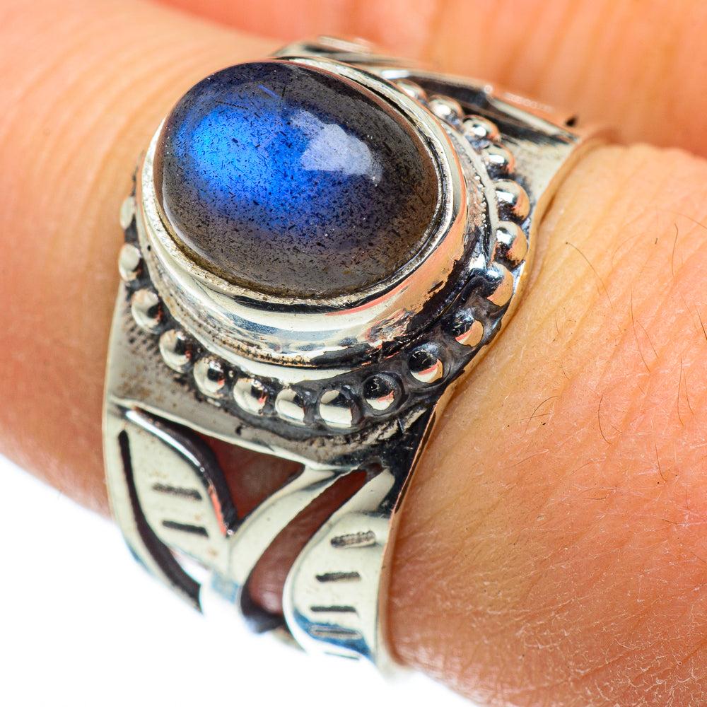 Labradorite Rings handcrafted by Anasilvercos - RING47596