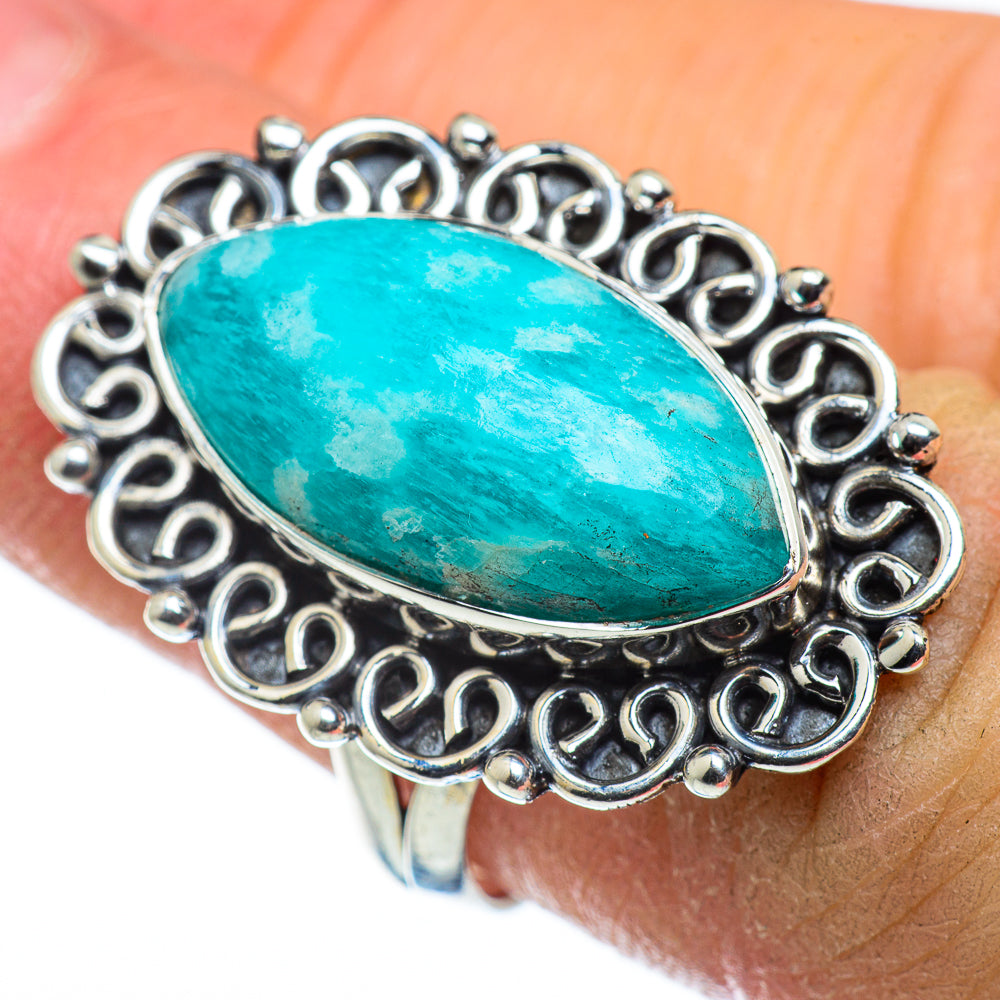 Amazonite Rings handcrafted by Anasilvercos - RING47598