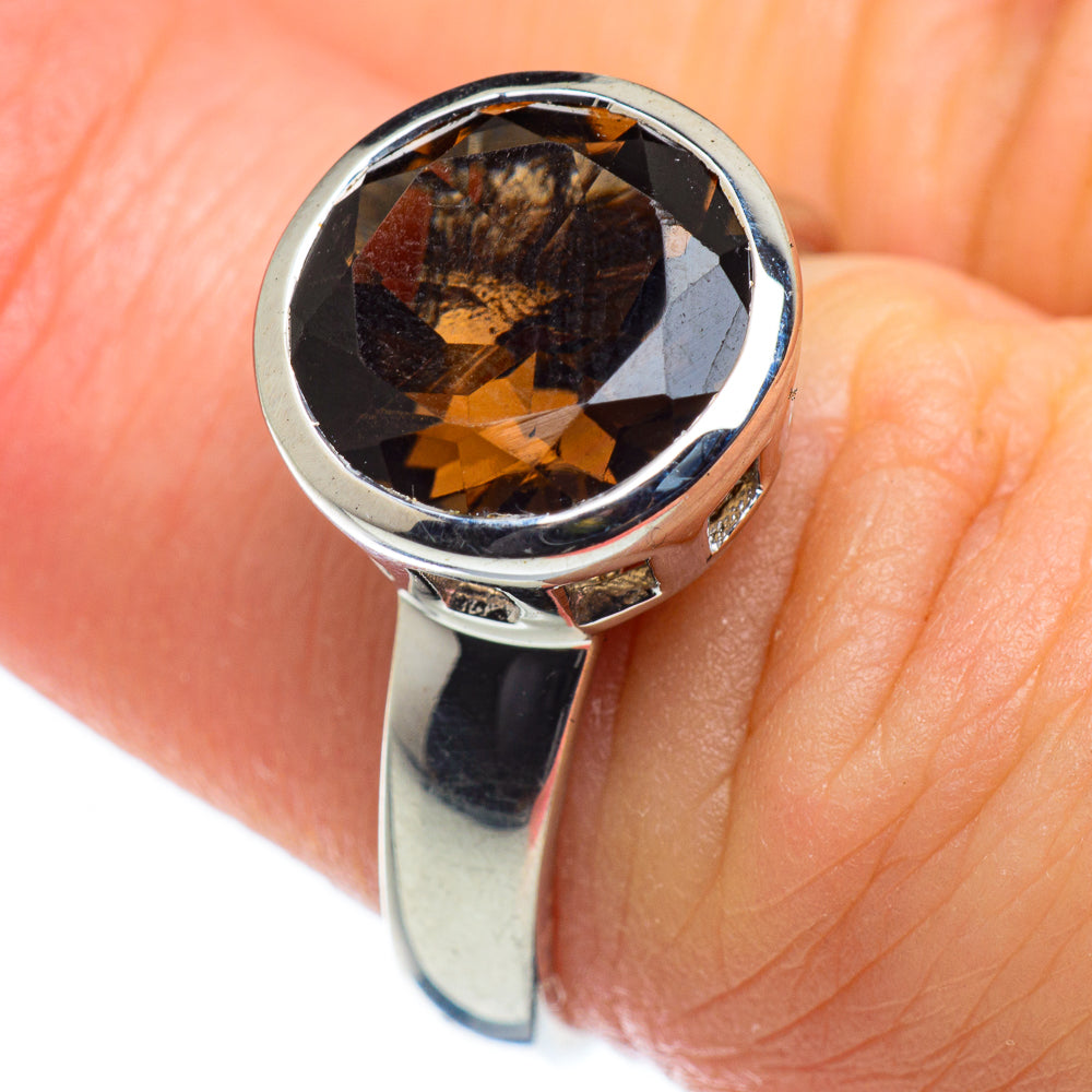 Smoky Quartz Rings handcrafted by Anasilvercos - RING47601