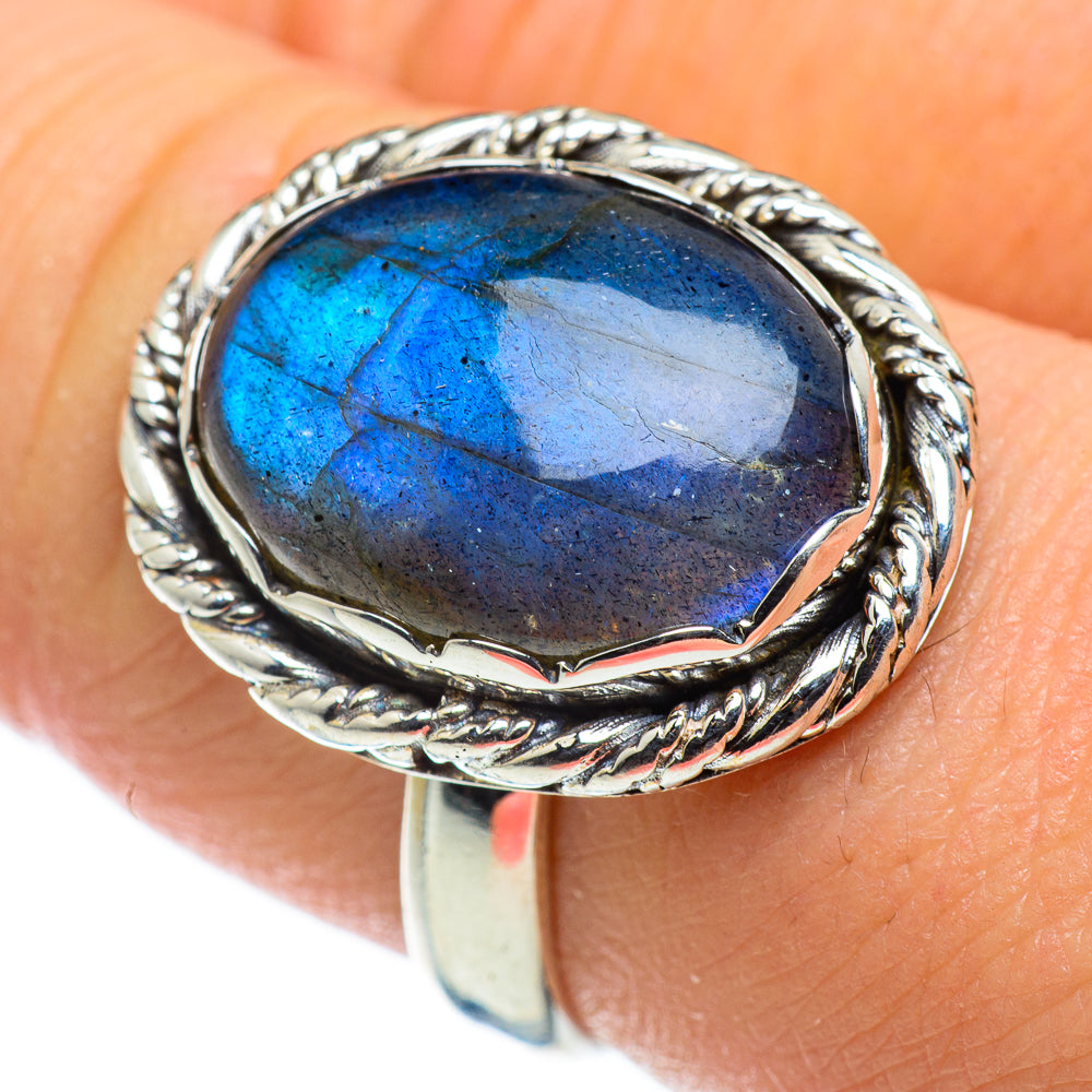 Labradorite Rings handcrafted by Anasilvercos - RING47620