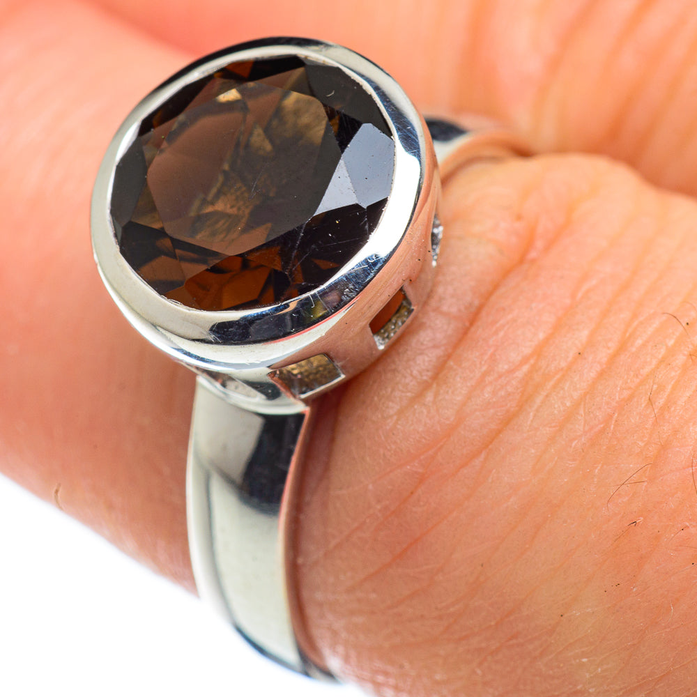 Smoky Quartz Rings handcrafted by Anasilvercos - RING47689