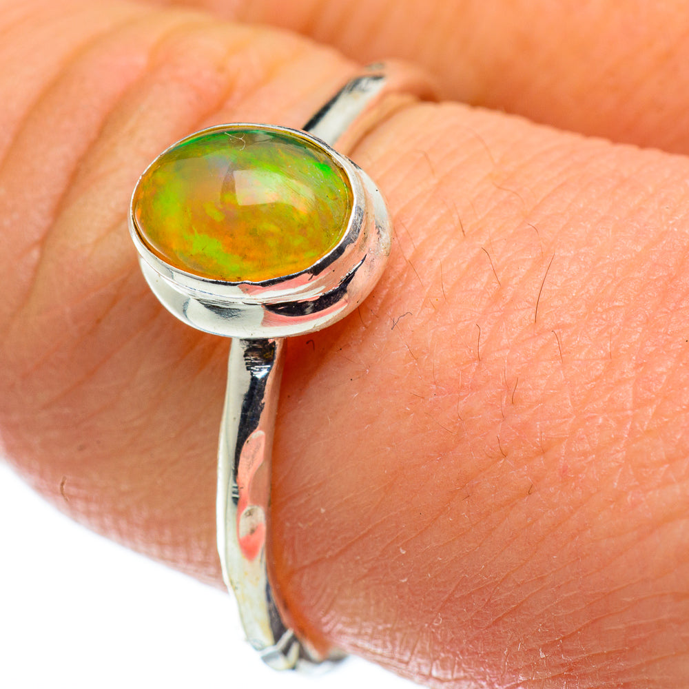 Ethiopian Opal Rings handcrafted by Anasilvercos - RING47704
