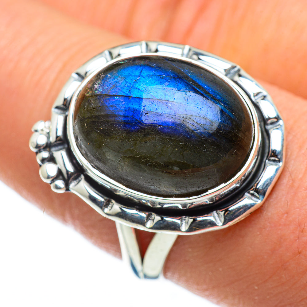 Labradorite Rings handcrafted by Anasilvercos - RING47705