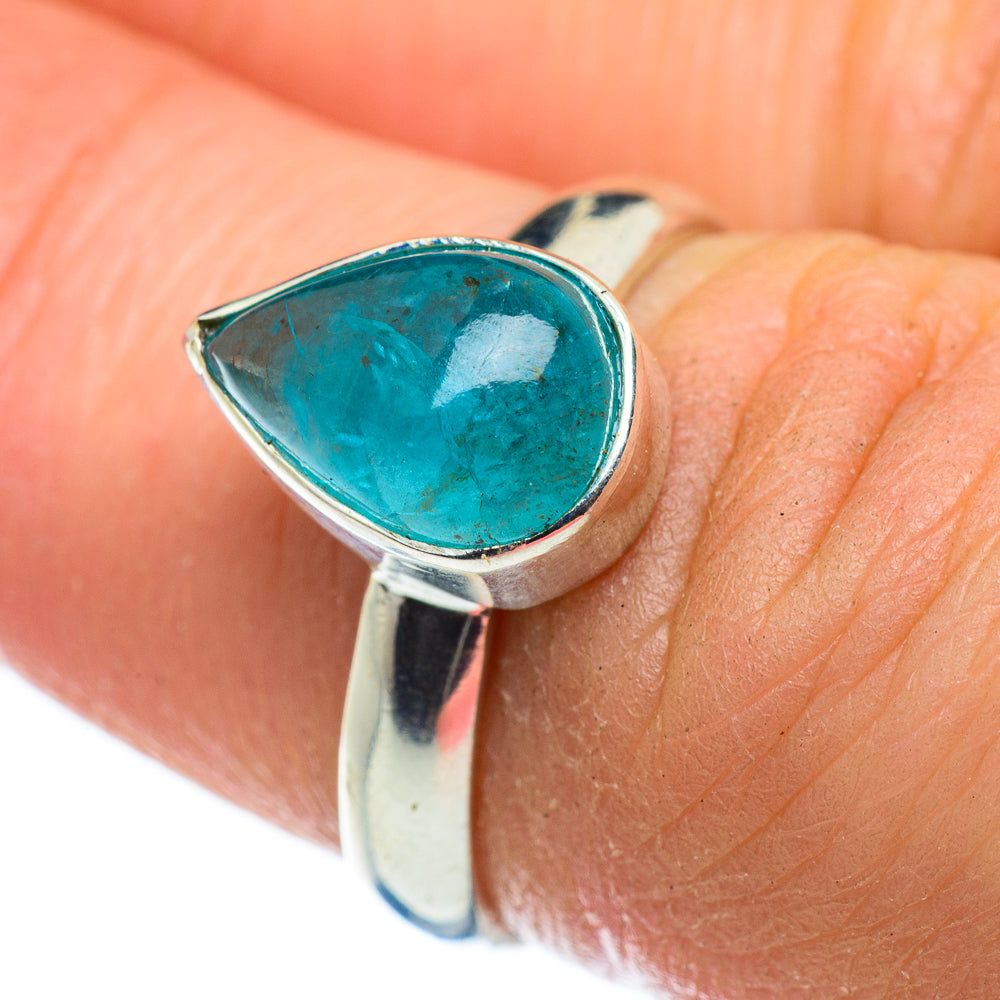 Blue Fluorite Rings handcrafted by Anasilvercos - RING47713