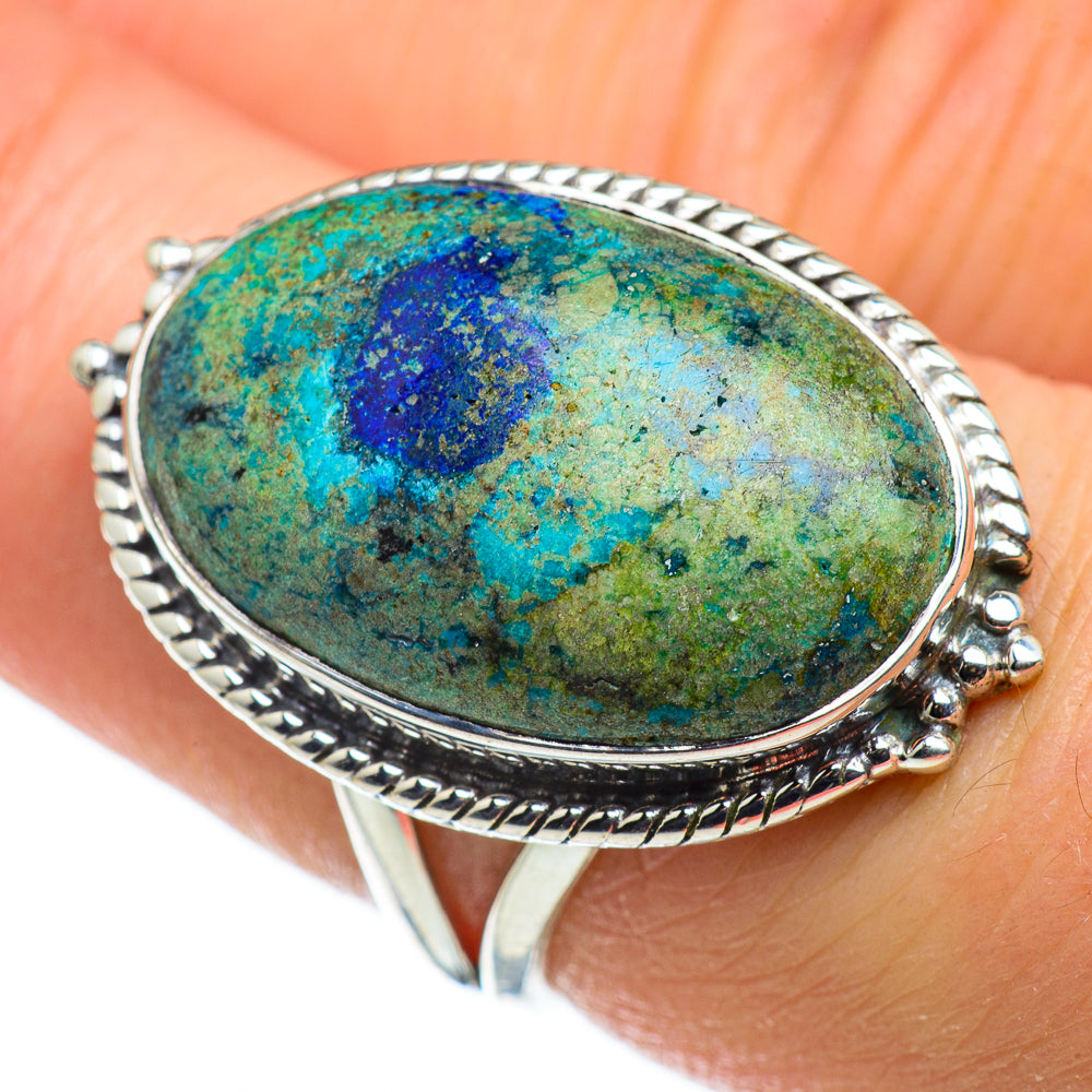 Azurite Rings handcrafted by Anasilvercos - RING47733