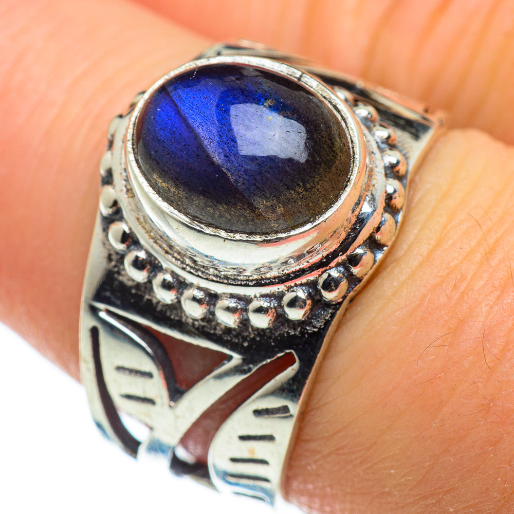 Labradorite Rings handcrafted by Anasilvercos - RING47739