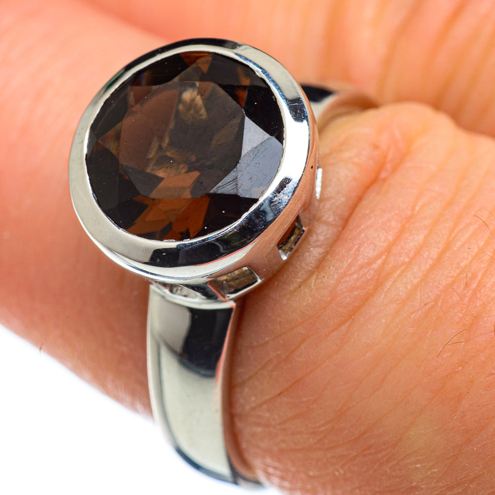 Smoky Quartz Rings handcrafted by Anasilvercos - RING47746