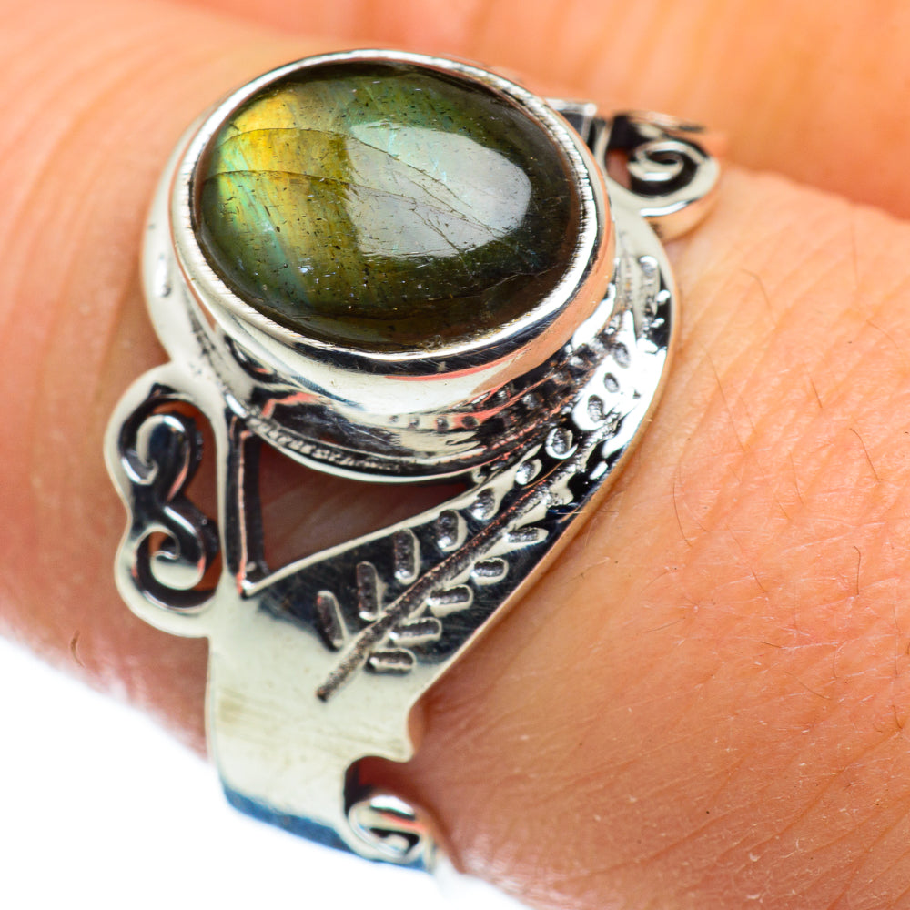 Labradorite Rings handcrafted by Anasilvercos - RING47776