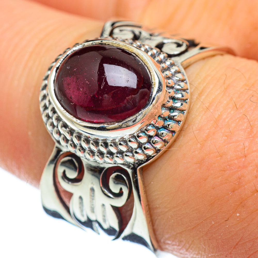 Garnet Rings handcrafted by Anasilvercos - RING47911