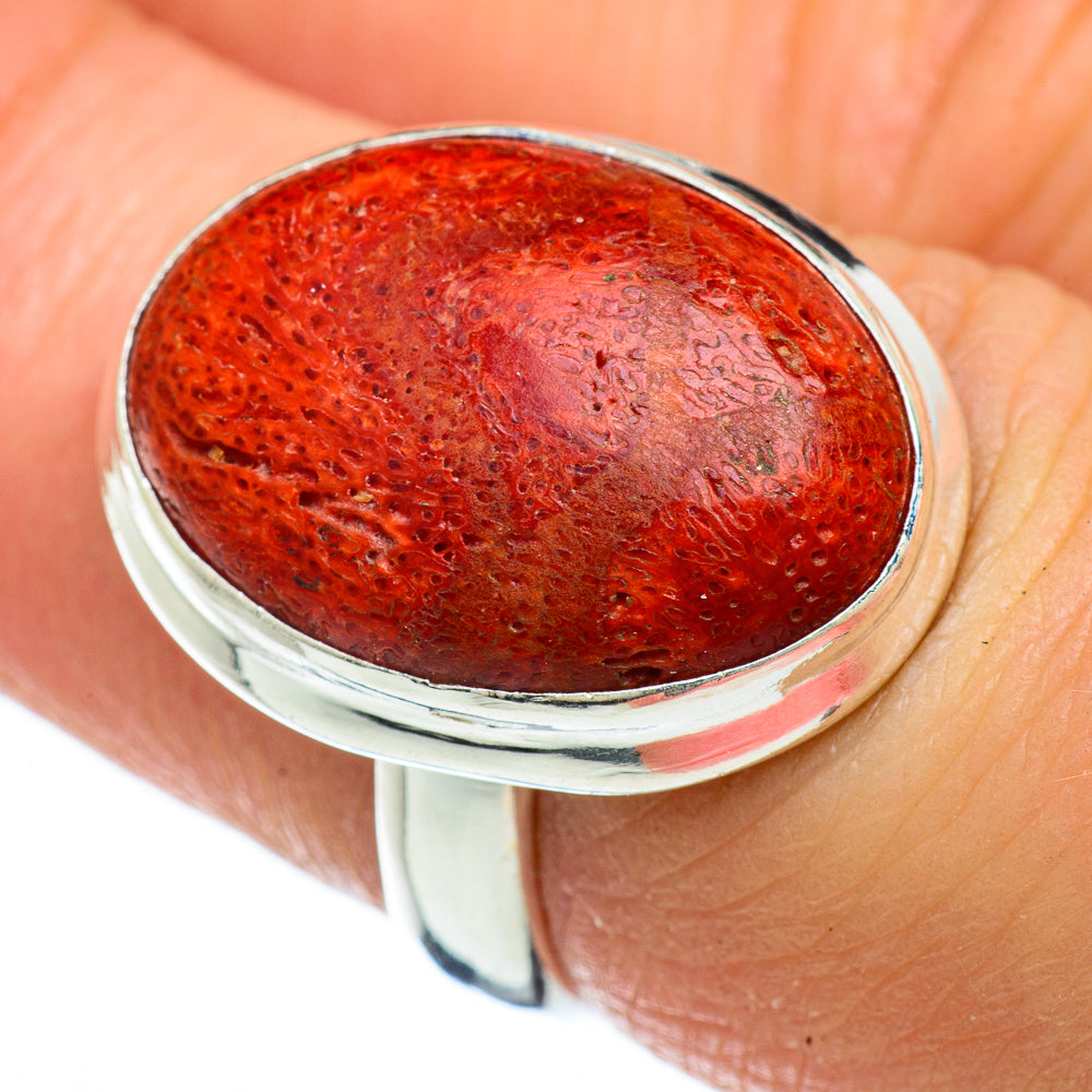 Sponge Coral Rings handcrafted by Anasilvercos - RING47935