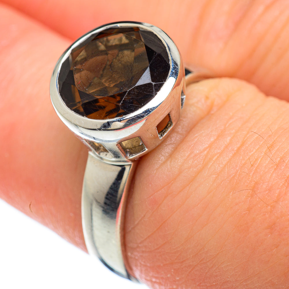 Smoky Quartz Rings handcrafted by Anasilvercos - RING47967