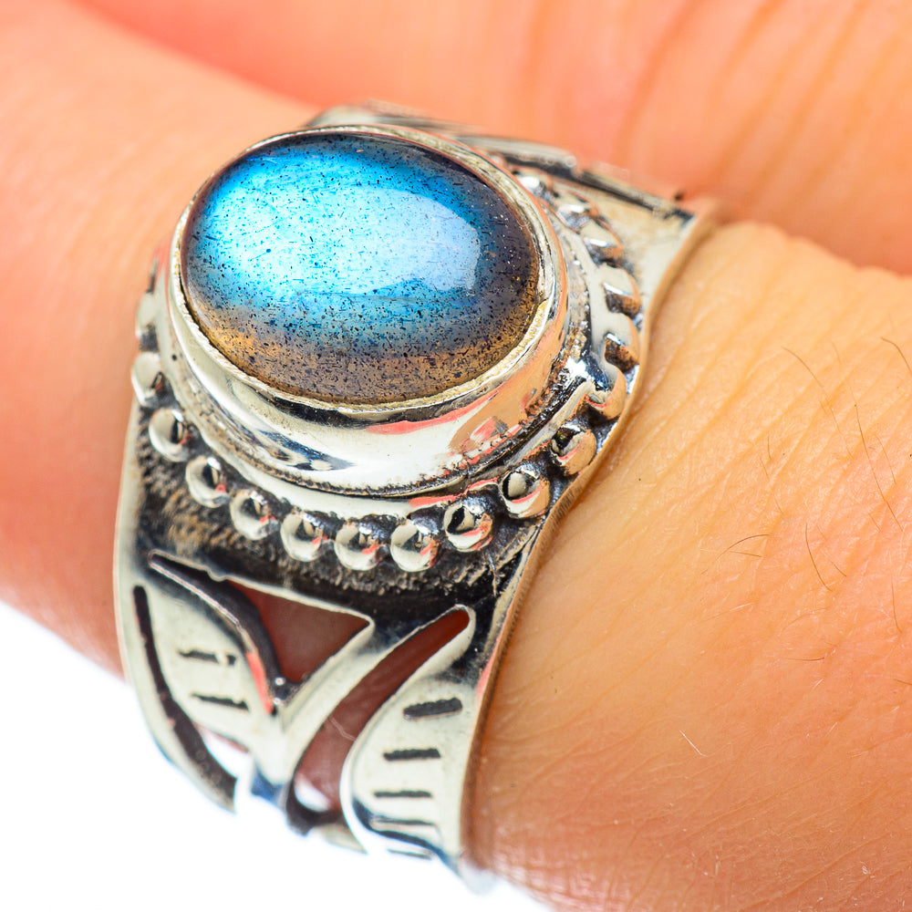Labradorite Rings handcrafted by Anasilvercos - RING47989