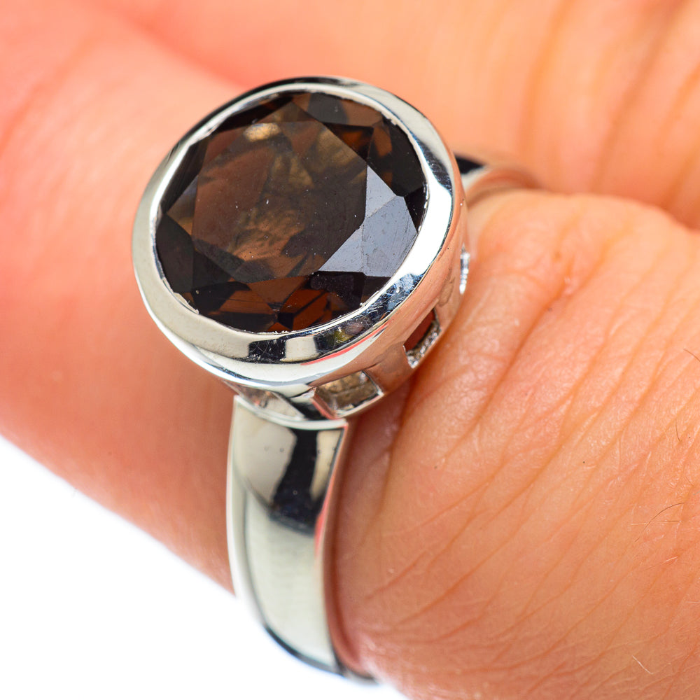 Smoky Quartz Rings handcrafted by Anasilvercos - RING47999
