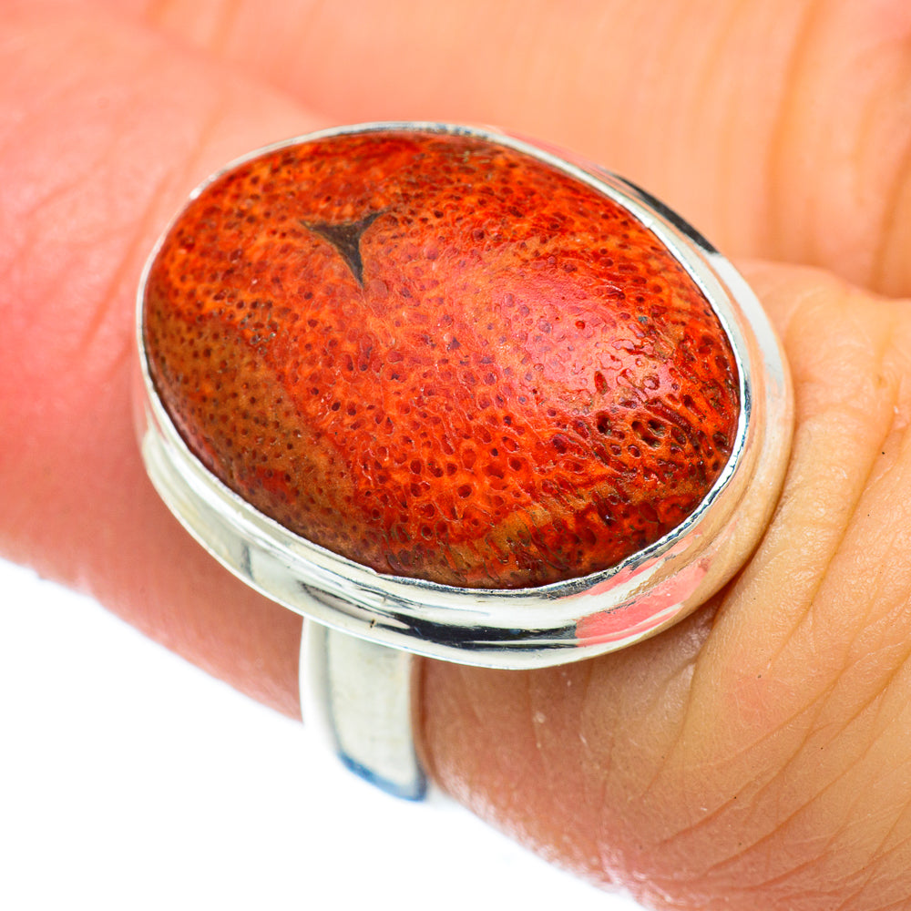 Sponge Coral Rings handcrafted by Anasilvercos - RING48002