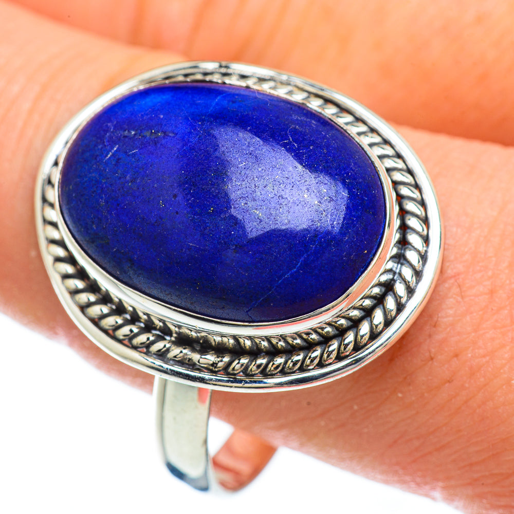Lapis Lazuli Rings handcrafted by Anasilvercos - RING48023