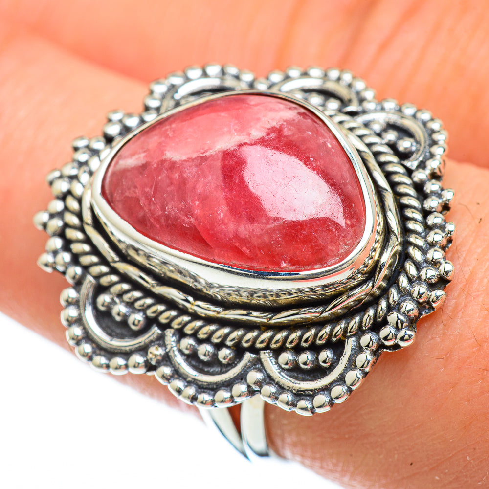 Rhodochrosite Rings handcrafted by Anasilvercos - RING48040