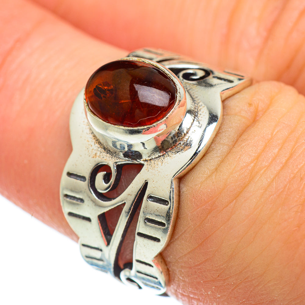 Baltic Amber Rings handcrafted by Anasilvercos - RING48071