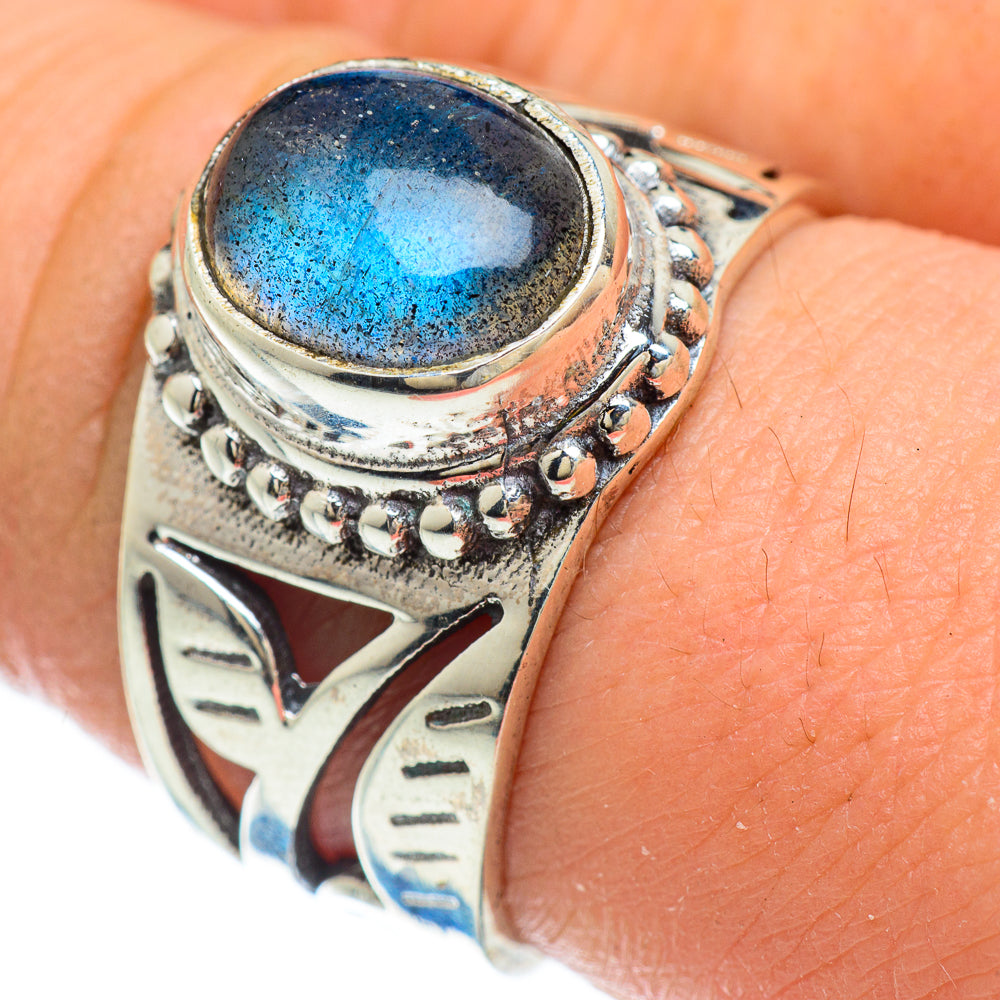 Labradorite Rings handcrafted by Anasilvercos - RING48150