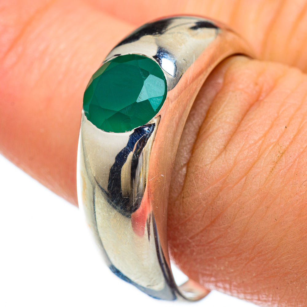 Green Onyx Rings handcrafted by Anasilvercos - RING48153