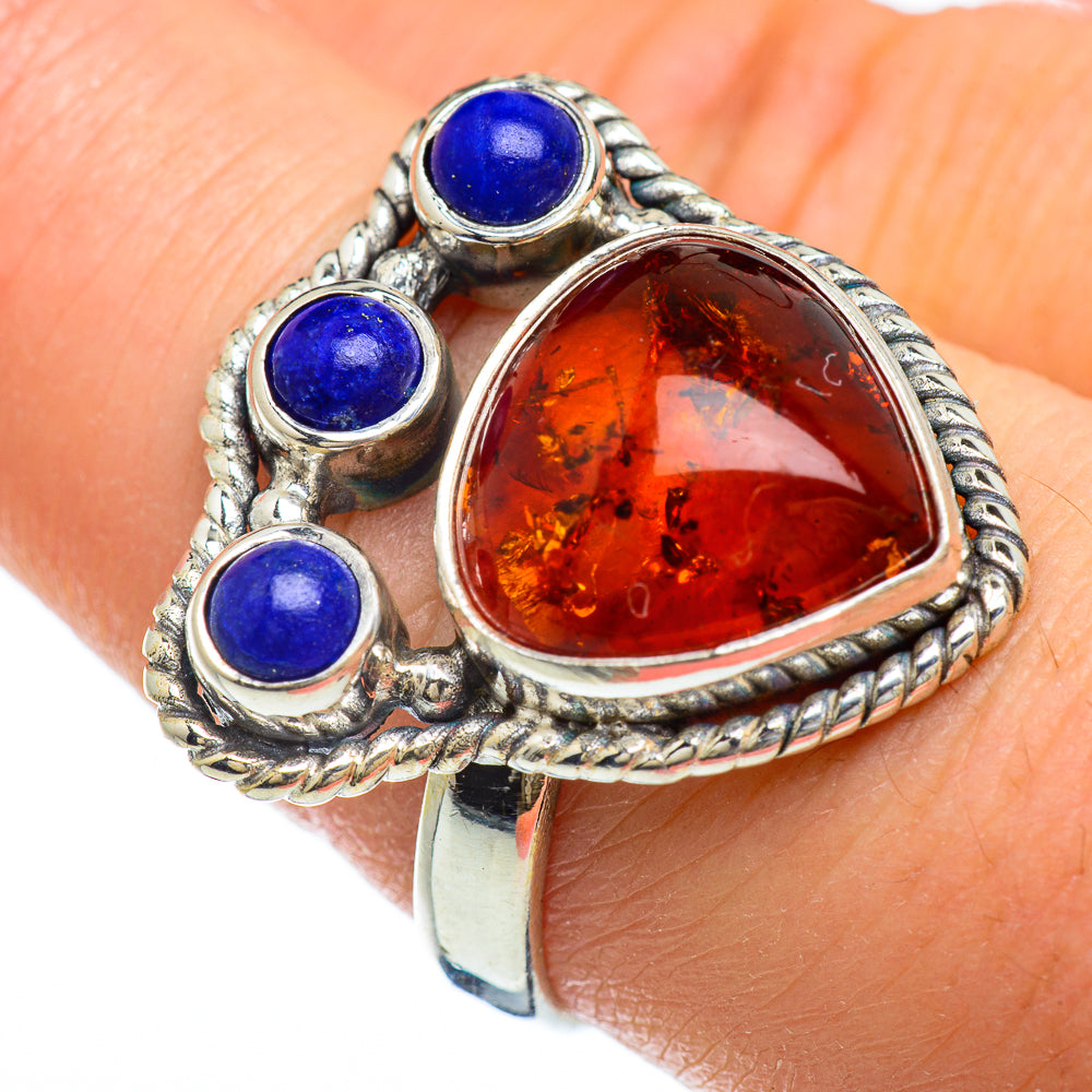 Baltic Amber Rings handcrafted by Anasilvercos - RING48185