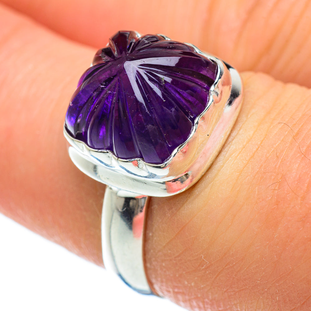 Amethyst Rings handcrafted by Anasilvercos - RING48190