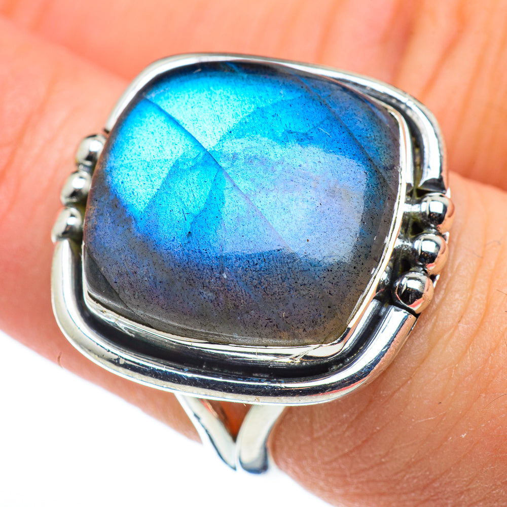 Labradorite Rings handcrafted by Anasilvercos - RING48291