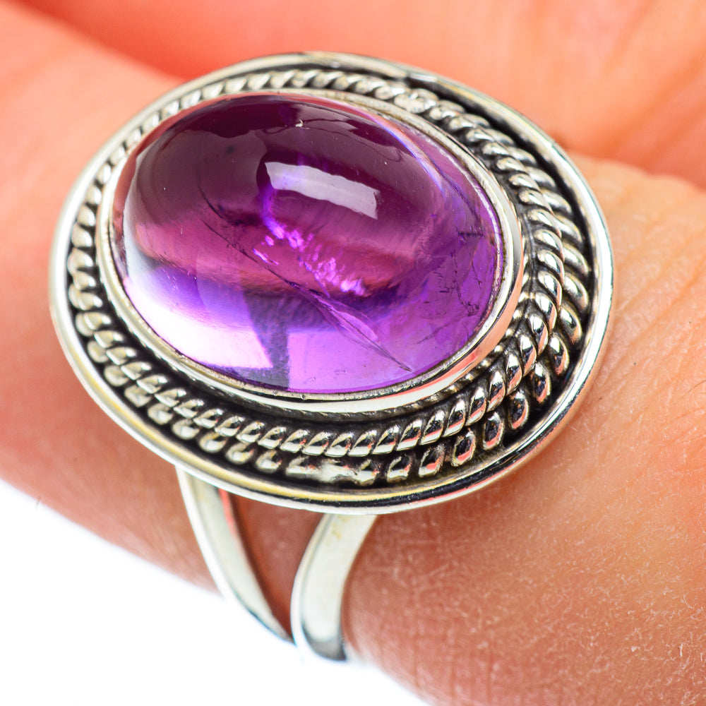 Amethyst Rings handcrafted by Anasilvercos - RING48310