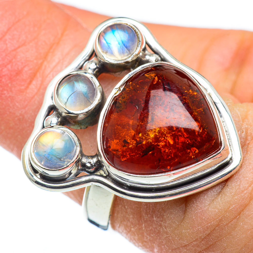 Baltic Amber Rings handcrafted by Anasilvercos - RING48337