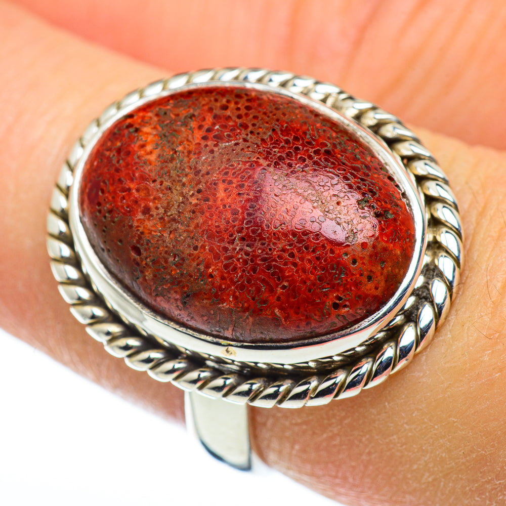 Sponge Coral Rings handcrafted by Anasilvercos - RING48465