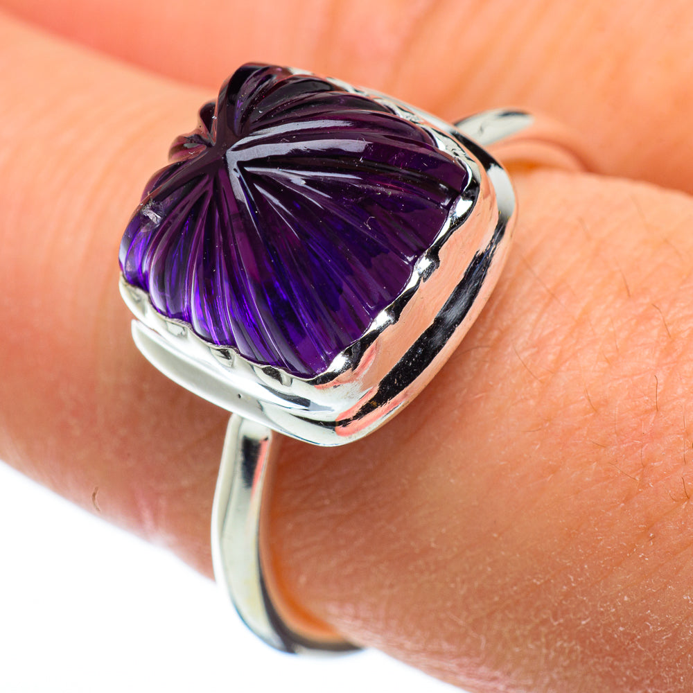 Amethyst Rings handcrafted by Anasilvercos - RING48498
