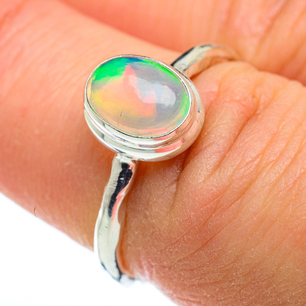 Ethiopian Opal Rings handcrafted by Anasilvercos - RING48507