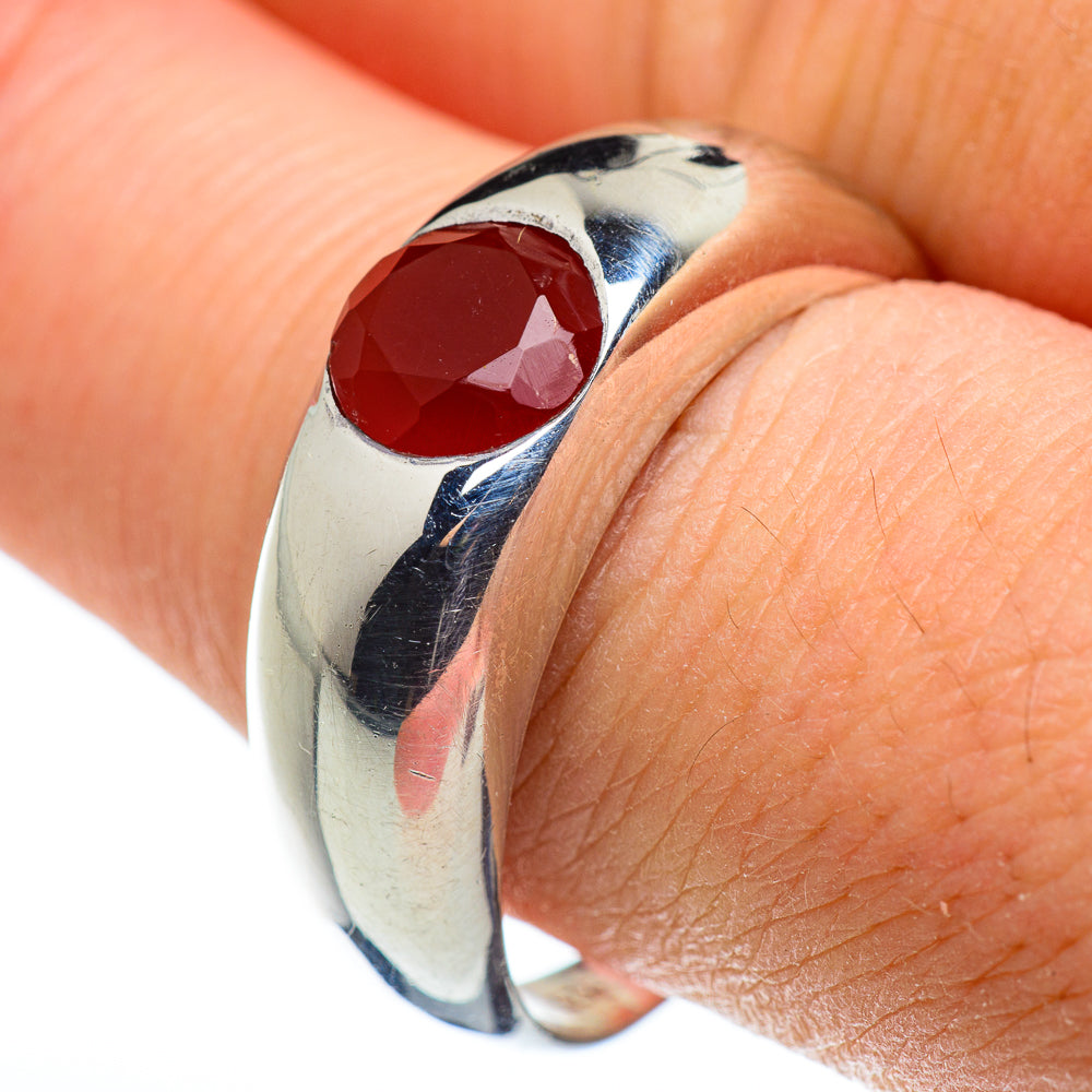 Red Onyx Rings handcrafted by Anasilvercos - RING48520