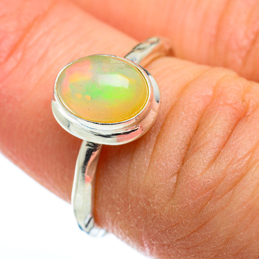 Ethiopian Opal Rings handcrafted by Anasilvercos - RING48558