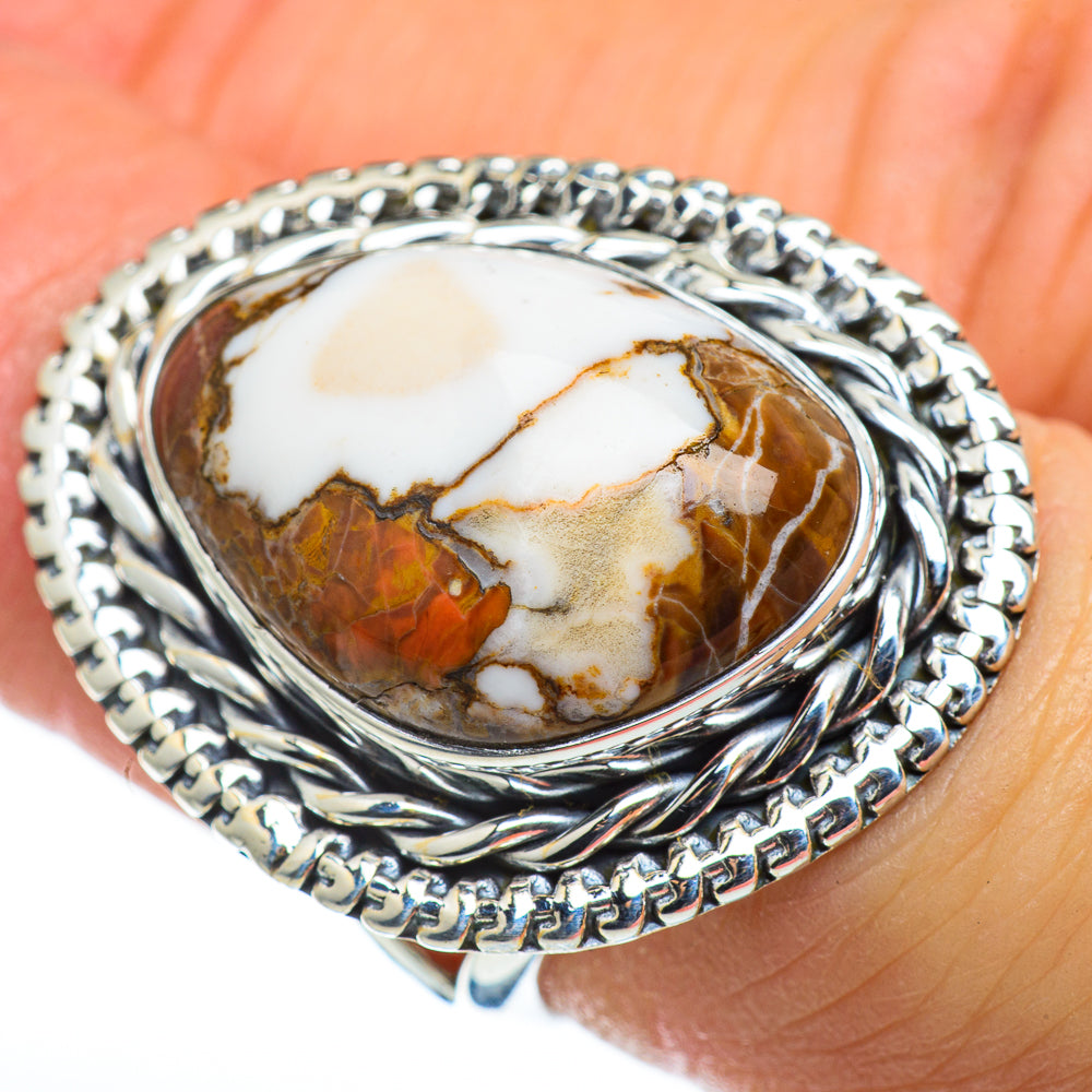 Peanut Wood Jasper Rings handcrafted by Anasilvercos - RING48671