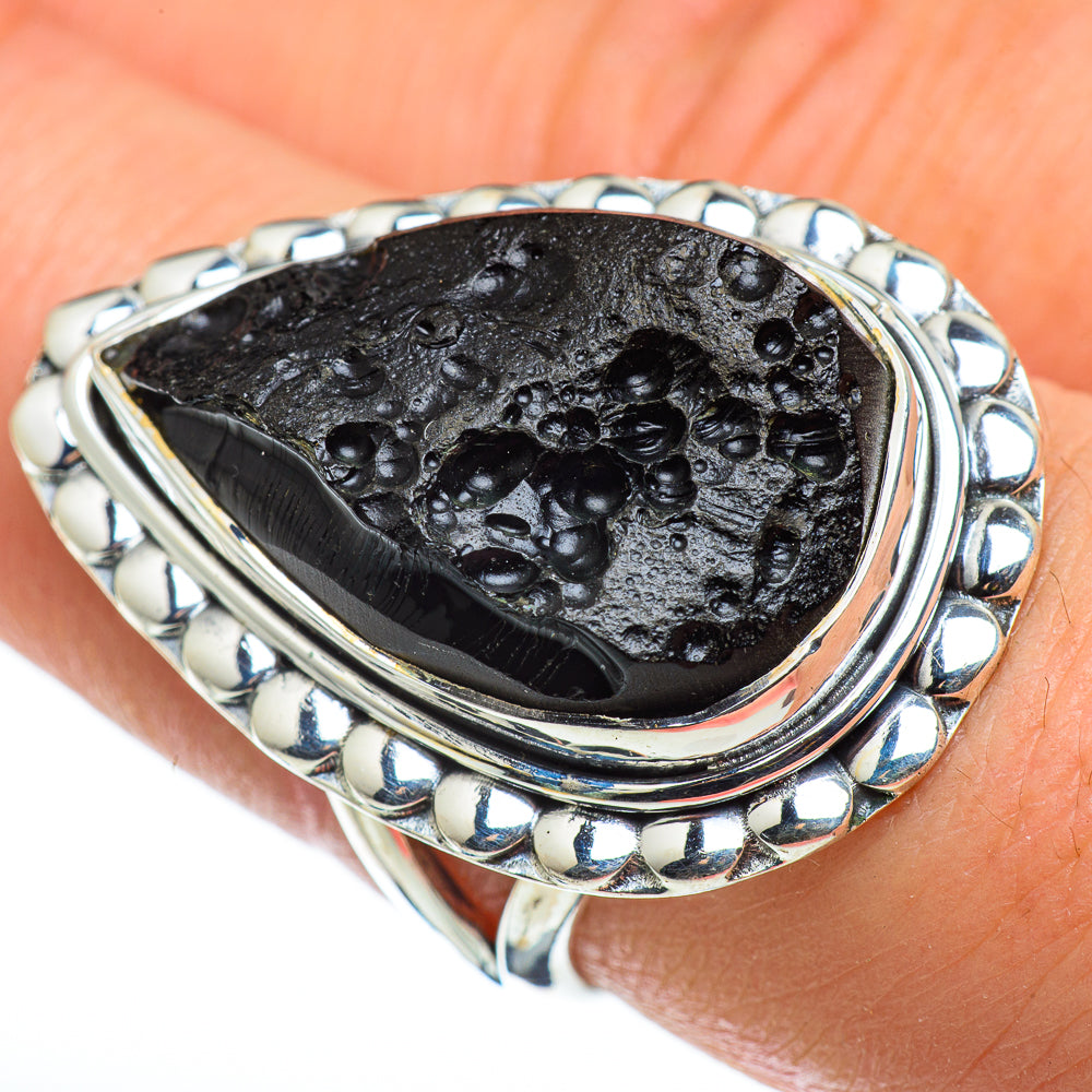 Tektite Rings handcrafted by Anasilvercos - RING48680