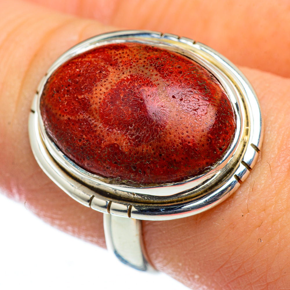 Sponge Coral Rings handcrafted by Anasilvercos - RING48745