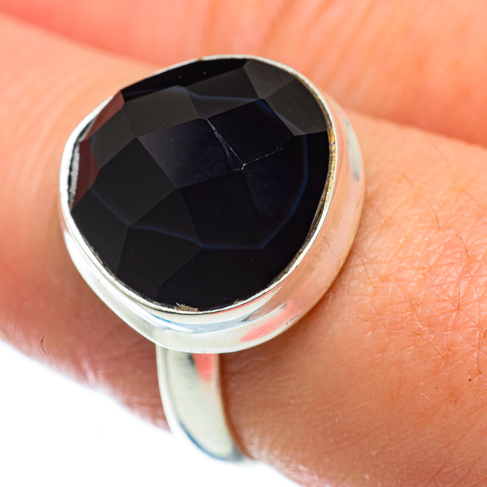 Black Onyx Rings handcrafted by Anasilvercos - RING48756