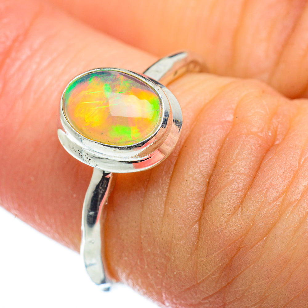 Ethiopian Opal Rings handcrafted by Anasilvercos - RING48800