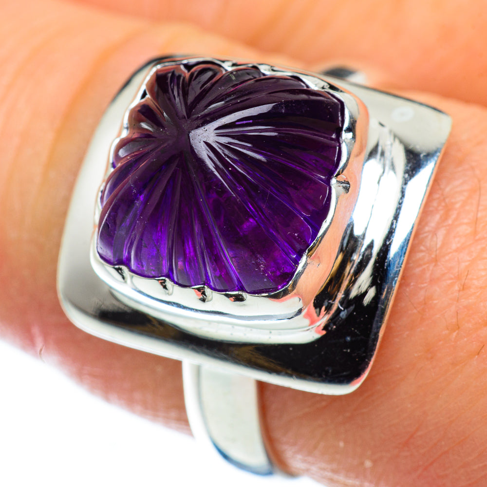 Amethyst Rings handcrafted by Anasilvercos - RING48823