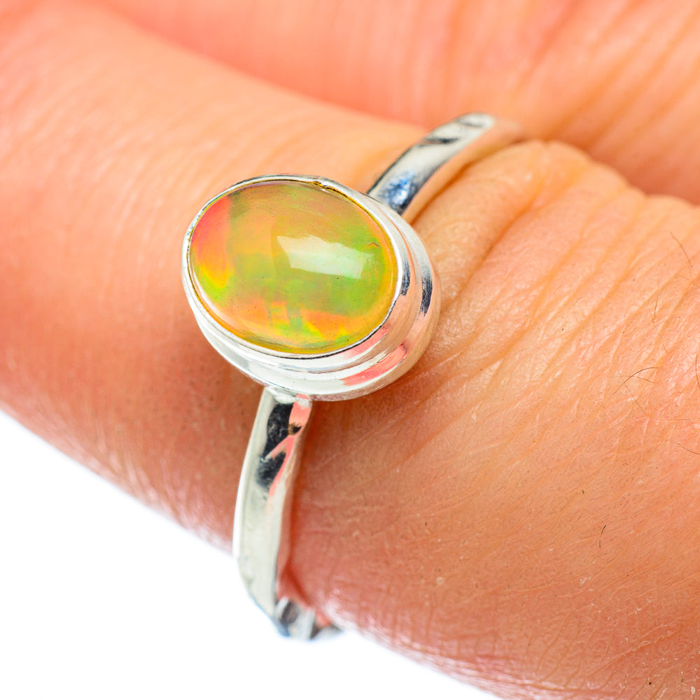 Ethiopian Opal Rings handcrafted by Anasilvercos - RING48867