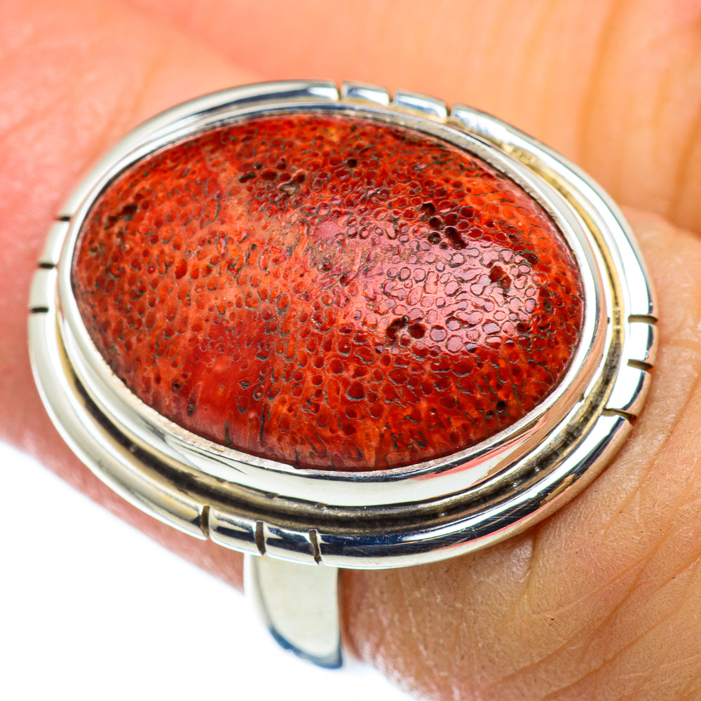 Sponge Coral Rings handcrafted by Anasilvercos - RING48879