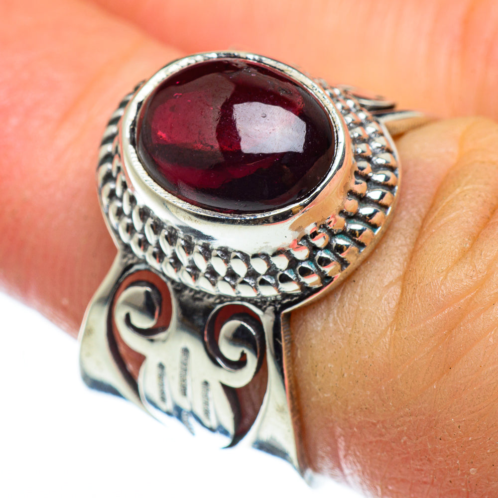 Garnet Rings handcrafted by Anasilvercos - RING48886