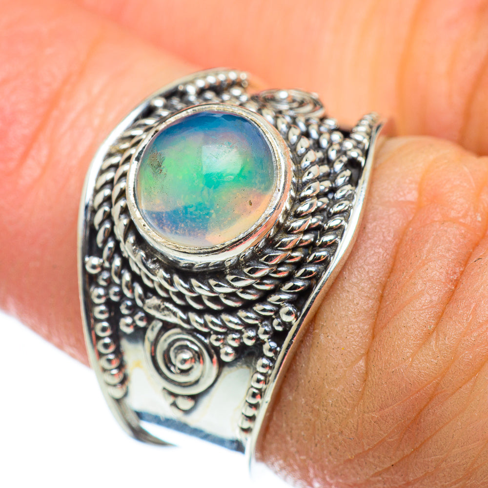 Ethiopian Opal Rings handcrafted by Anasilvercos - RING48898