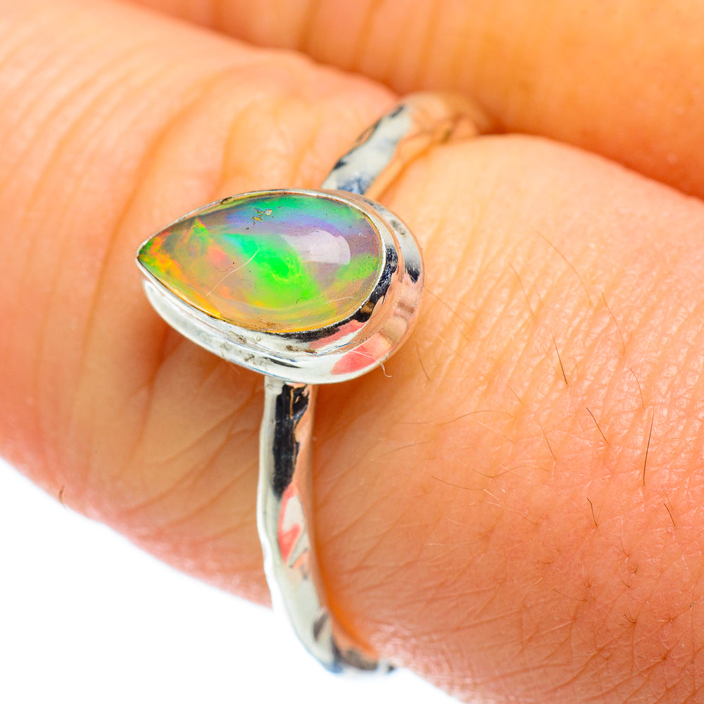 Ethiopian Opal Rings handcrafted by Anasilvercos - RING48899
