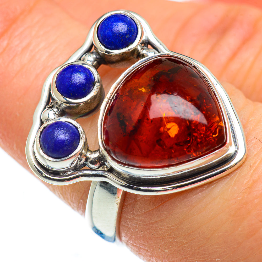 Baltic Amber Rings handcrafted by Anasilvercos - RING48946
