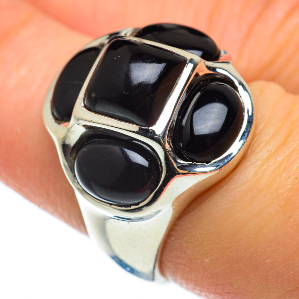 Black Onyx Rings handcrafted by Anasilvercos - RING48954