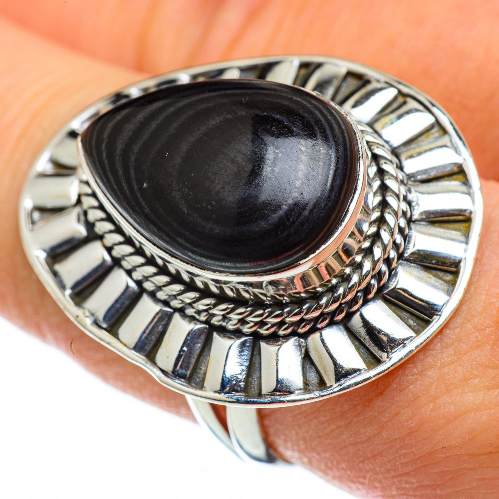 Psilomelane Rings handcrafted by Anasilvercos - RING49014