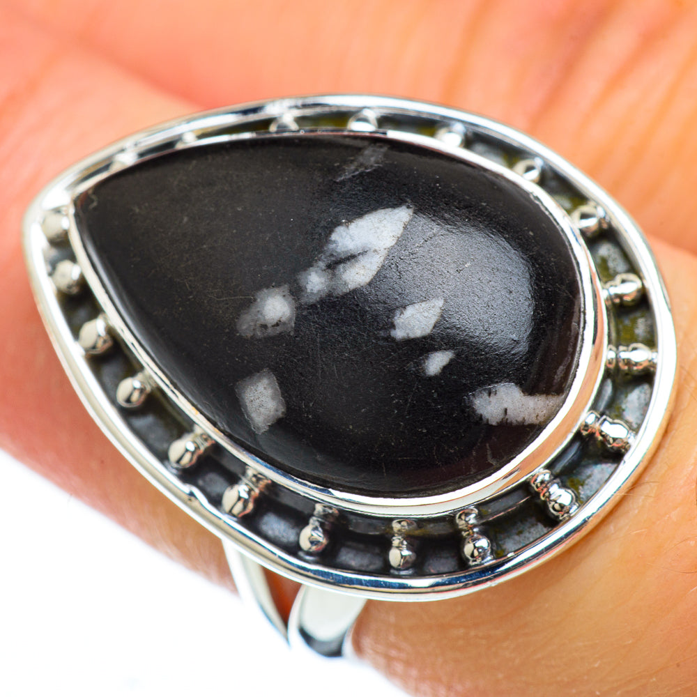 Pinolith Jasper Rings handcrafted by Anasilvercos - RING49112