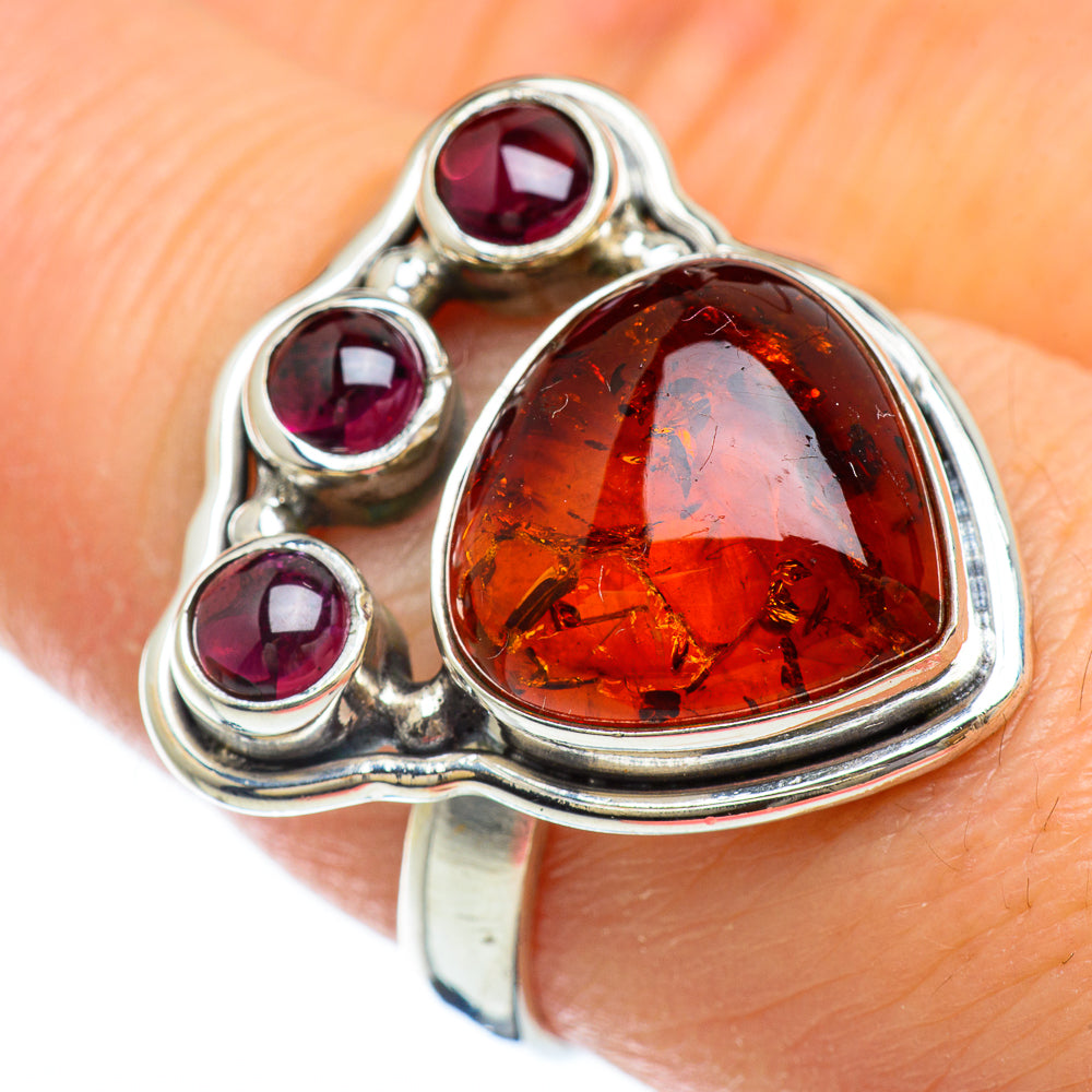 Baltic Amber Rings handcrafted by Anasilvercos - RING49137
