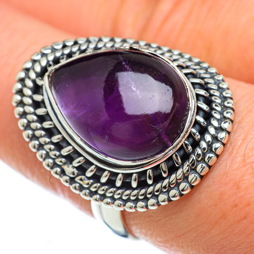 Amethyst Rings handcrafted by Anasilvercos - RING49243